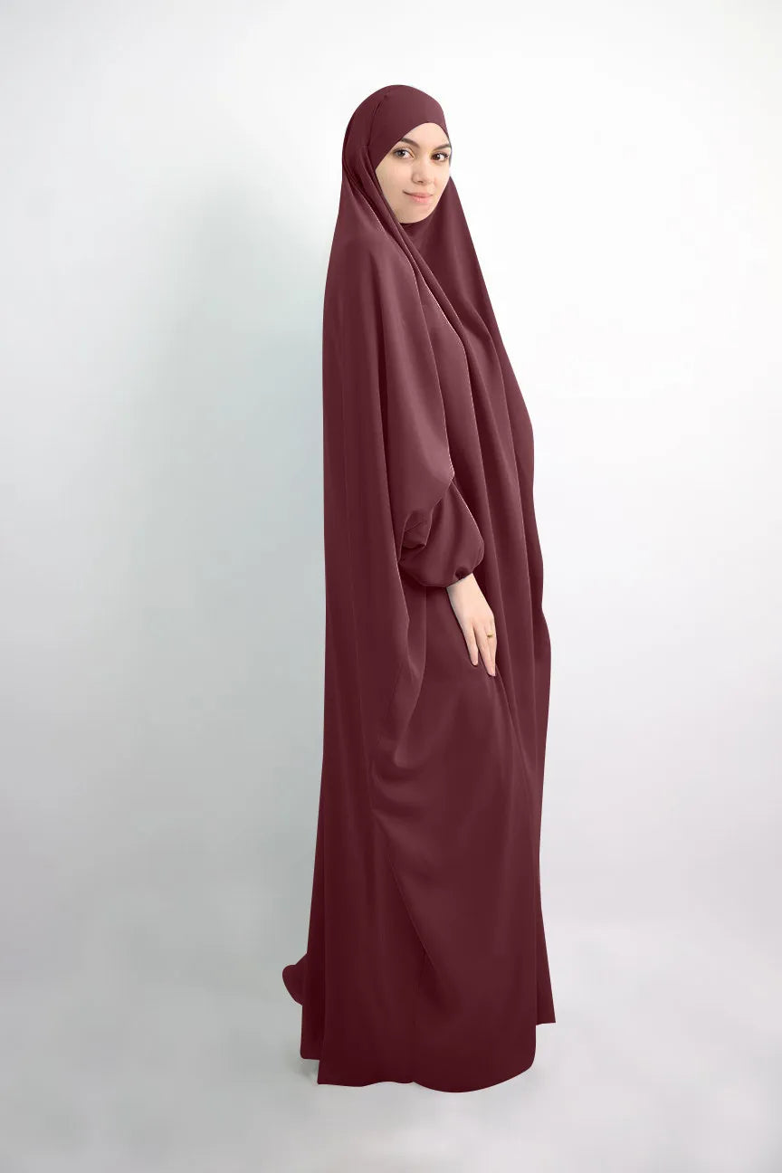 Eid Hooded Muslim Women Hijab Dress Prayer Garment Abaya Long Khimar Full Cover Ramadan Gown Abayas Islamic Clothes Niqab jilbab