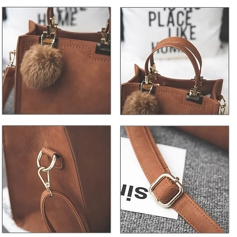 Female Shoulder bags for women 2024 New fashion crossbody bag luxury handbags women bags designer travel Hairball bag