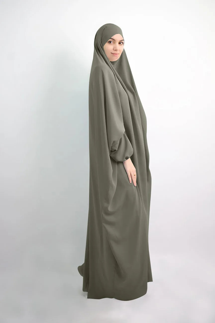 Eid Hooded Muslim Women Hijab Dress Prayer Garment Abaya Long Khimar Full Cover Ramadan Gown Abayas Islamic Clothes Niqab jilbab