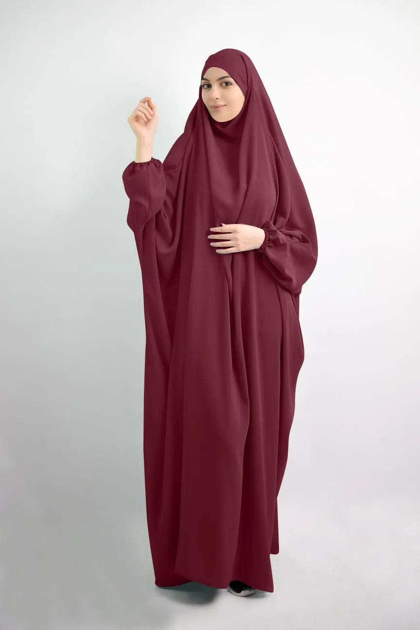 Eid Hooded Muslim Women Hijab Dress Prayer Garment Abaya Long Khimar Full Cover Ramadan Gown Abayas Islamic Clothes Niqab jilbab