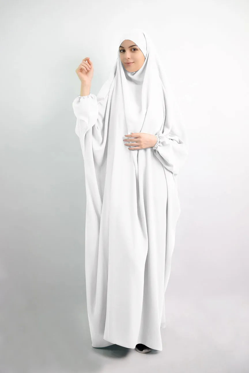 Eid Hooded Muslim Women Hijab Dress Prayer Garment Abaya Long Khimar Full Cover Ramadan Gown Abayas Islamic Clothes Niqab jilbab