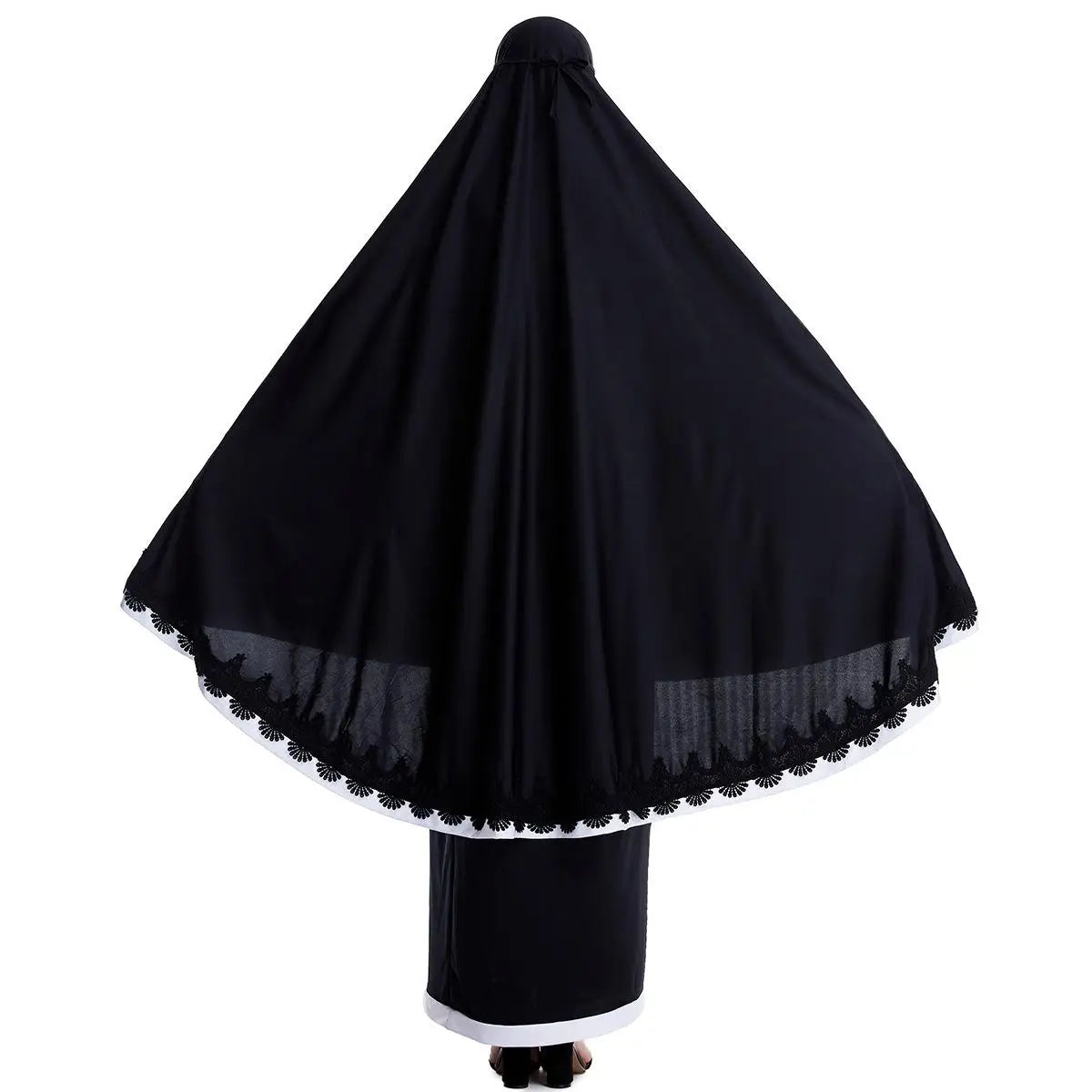 2pcs Eid Ramadan Women Hijab Abaya Muslim Prayer Garment Clothes Islamic Niqab Khimar Caftan Full Cover Dress Skirt Robe Kaftan