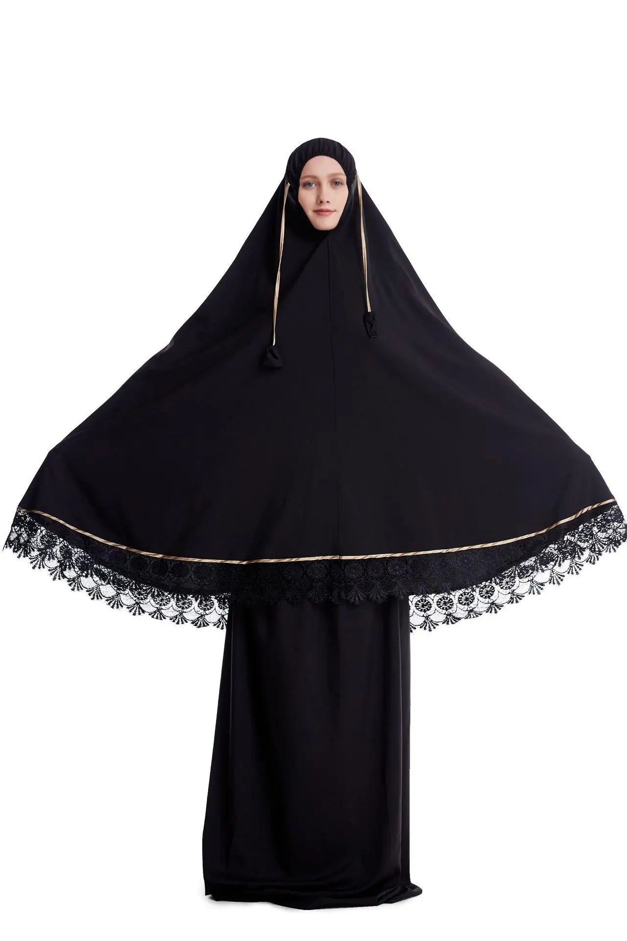 2pcs Eid Ramadan Women Hijab Abaya Muslim Prayer Garment Clothes Islamic Niqab Khimar Caftan Full Cover Dress Skirt Robe Kaftan