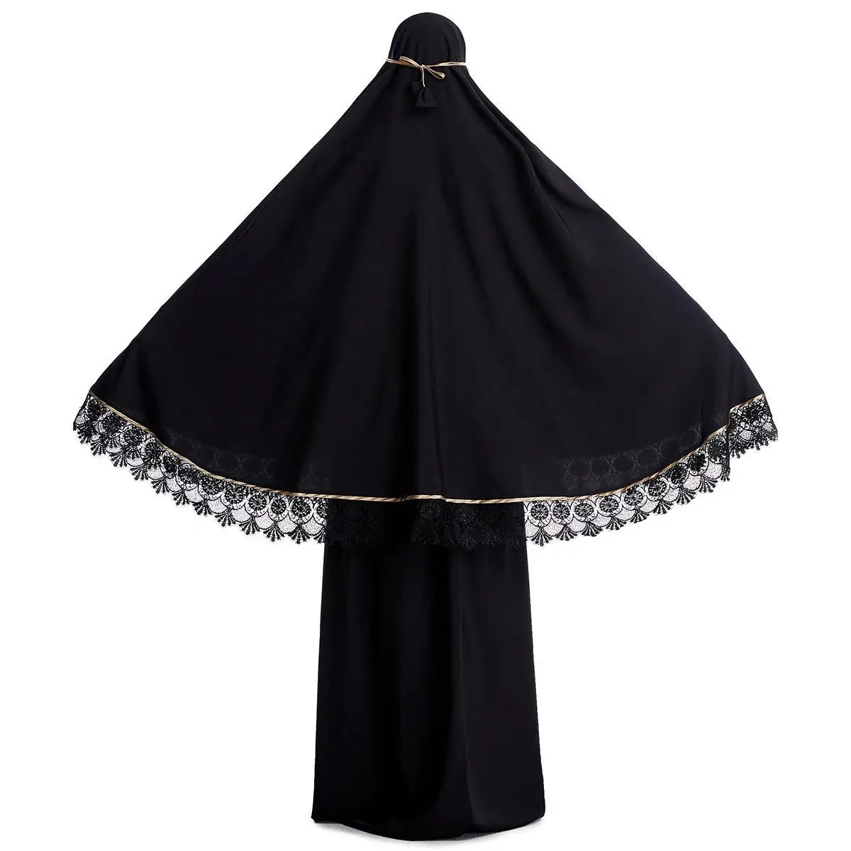 2pcs Eid Ramadan Women Hijab Abaya Muslim Prayer Garment Clothes Islamic Niqab Khimar Caftan Full Cover Dress Skirt Robe Kaftan