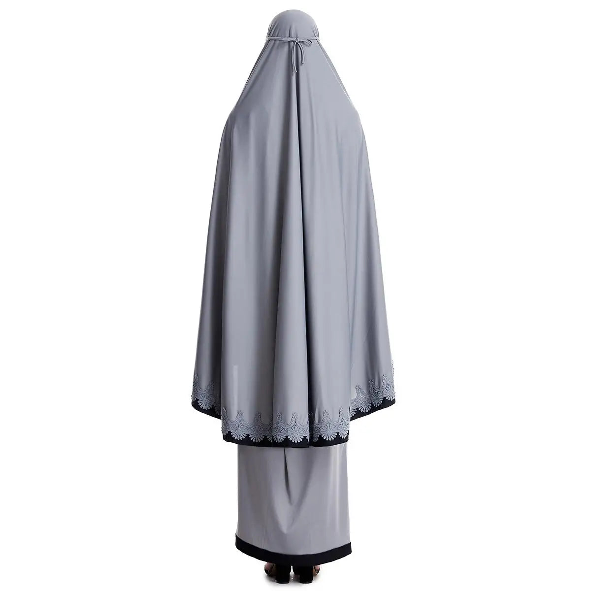 2pcs Eid Ramadan Women Hijab Abaya Muslim Prayer Garment Clothes Islamic Niqab Khimar Caftan Full Cover Dress Skirt Robe Kaftan