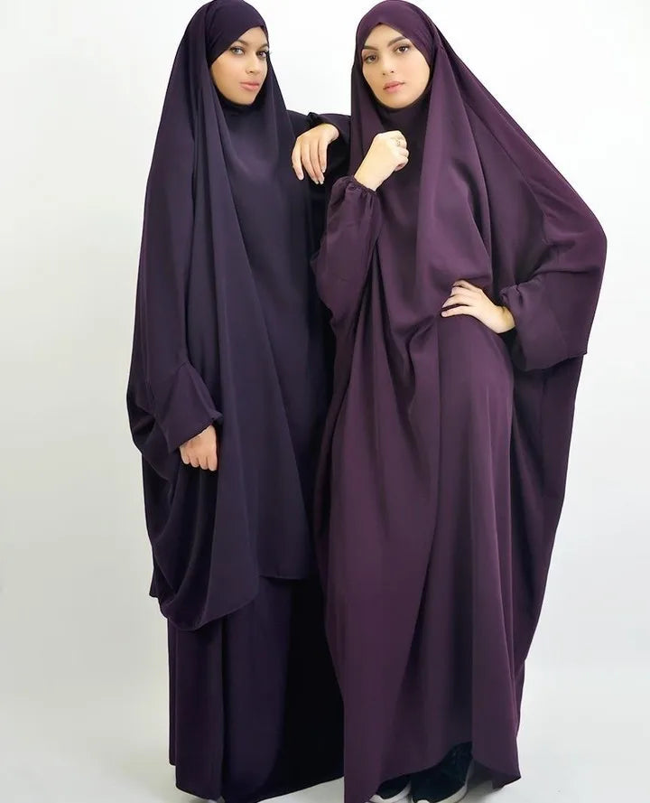 Eid Hooded Muslim Women Hijab Dress Prayer Garment Abaya Long Khimar Full Cover Ramadan Gown Abayas Islamic Clothes Niqab jilbab