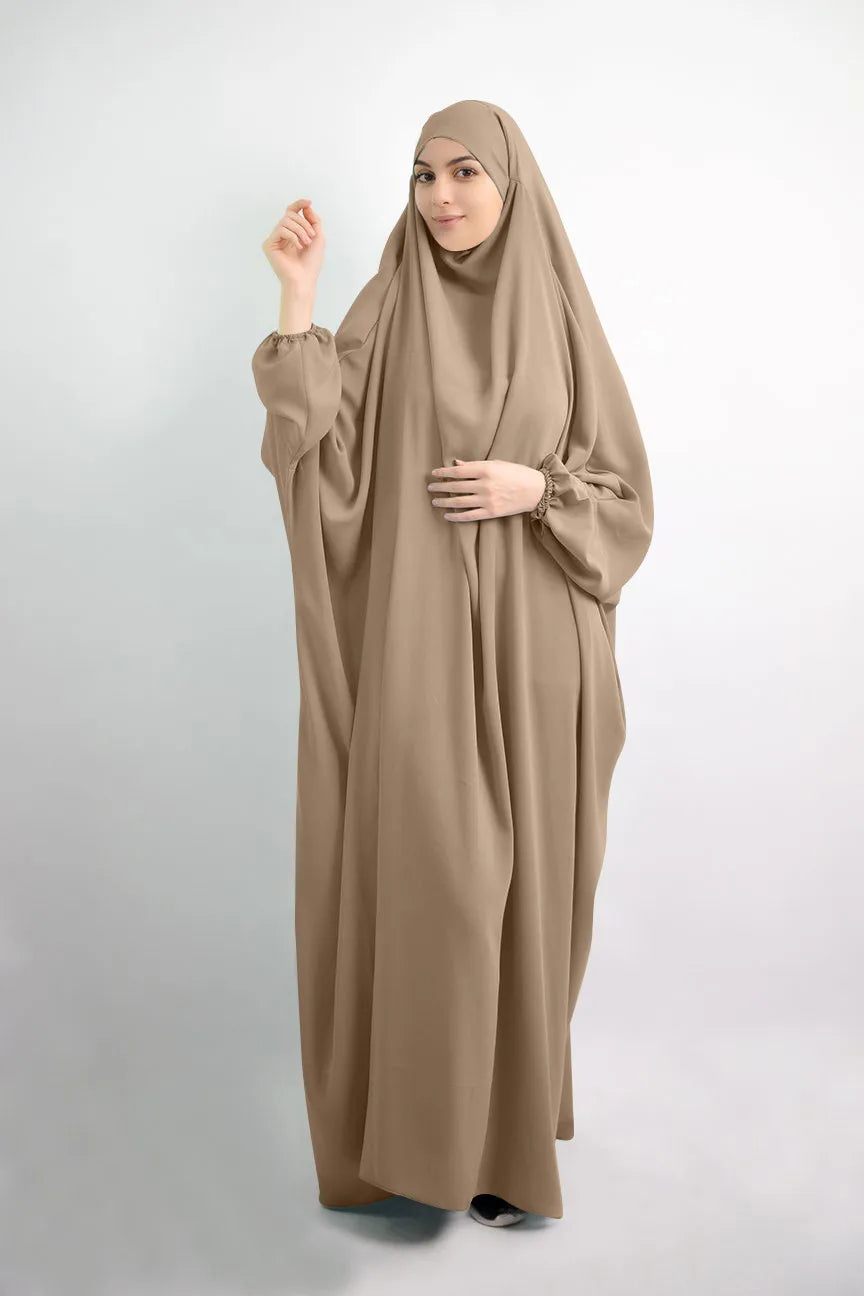 Eid Hooded Muslim Women Hijab Dress Prayer Garment Abaya Long Khimar Full Cover Ramadan Gown Abayas Islamic Clothes Niqab jilbab