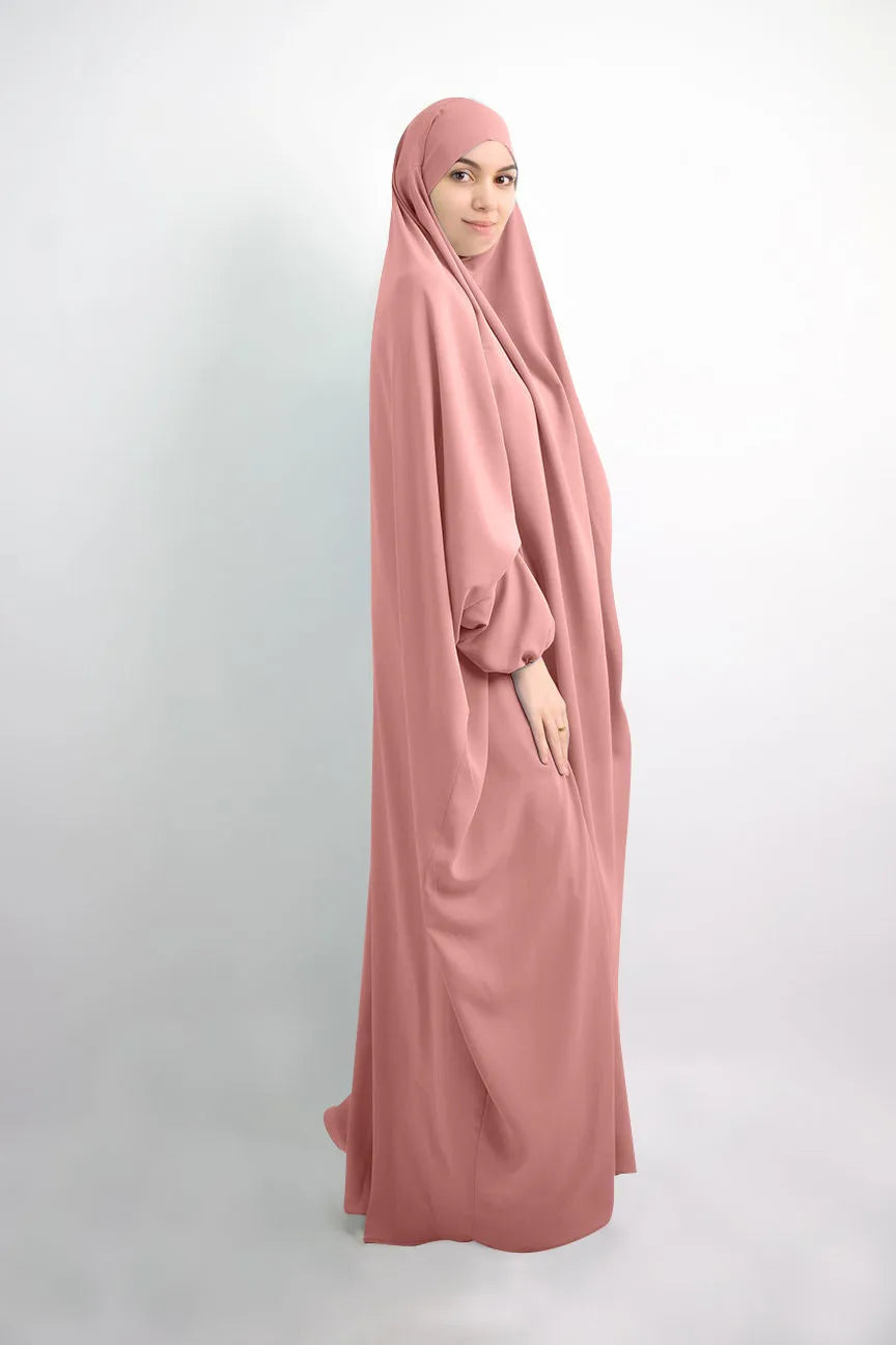 Eid Hooded Muslim Women Hijab Dress Prayer Garment Abaya Long Khimar Full Cover Ramadan Gown Abayas Islamic Clothes Niqab jilbab