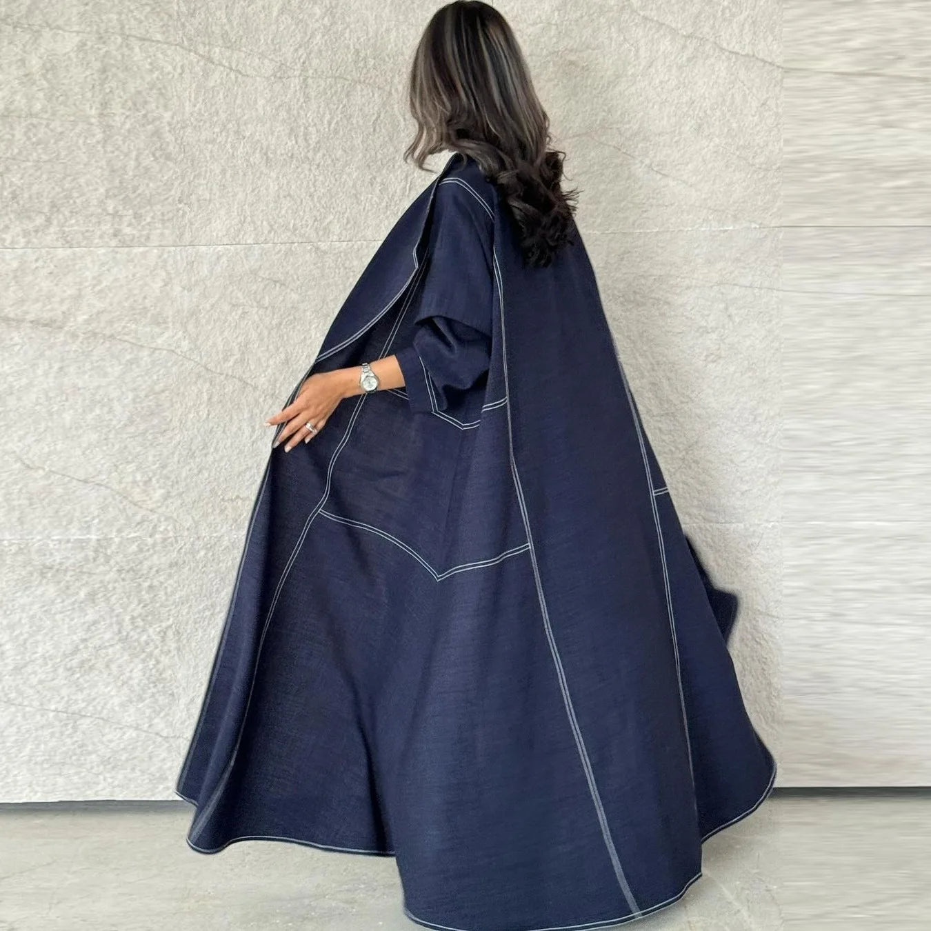 Eid Muslim Abaya for Women Imitation Cotton Denim Cardigan Dresses Jalabiya Long Robe Ramadan Dubai Abayas Kaftan Vestidos 2024