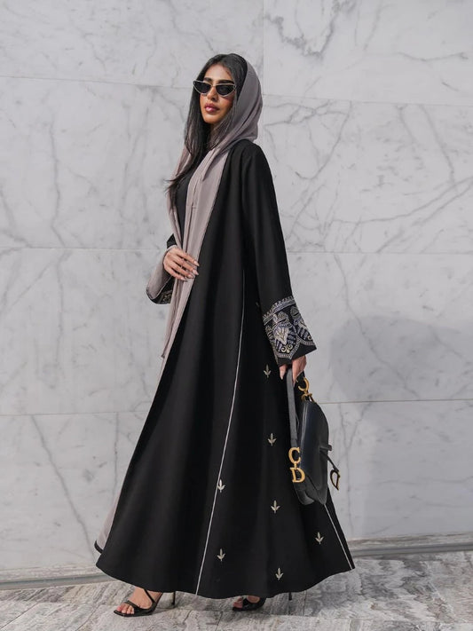 Eid Muslim Abaya for Women Embroidery Cardigan Party Dress Without Scarf Dubai Long Robe Morocco Abayas Kaftan Gorgeous Jalabiya