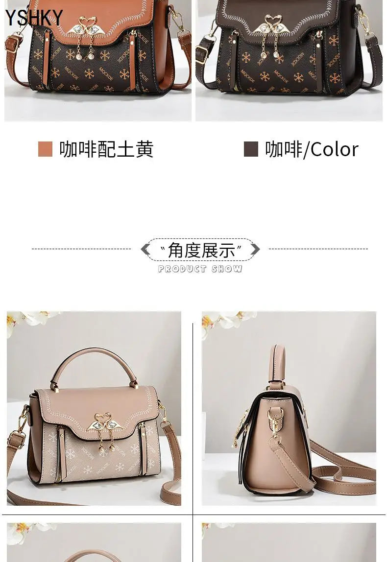 New Woman shoulder bag Large capacity Handbag for Women Crossbody bag pattern PU Portable bucket bag ladies messenger bags