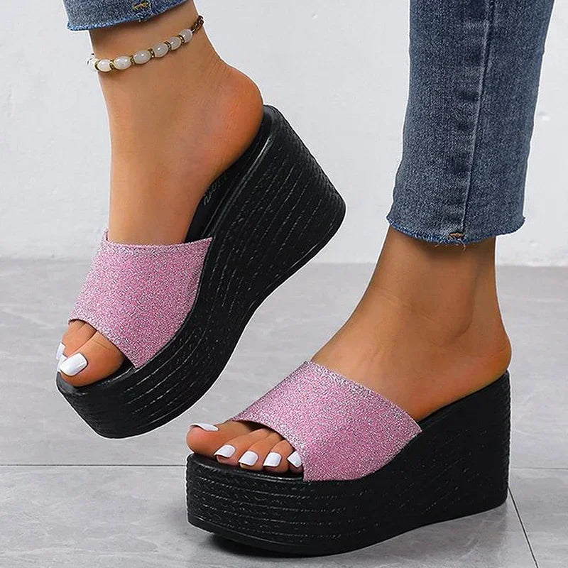 Shoes Women Slippers Soft Bottom Wedge Heels Sandals Summer Shoes For Women Platform Sandals Wedges Zapatos Mujer Footwear