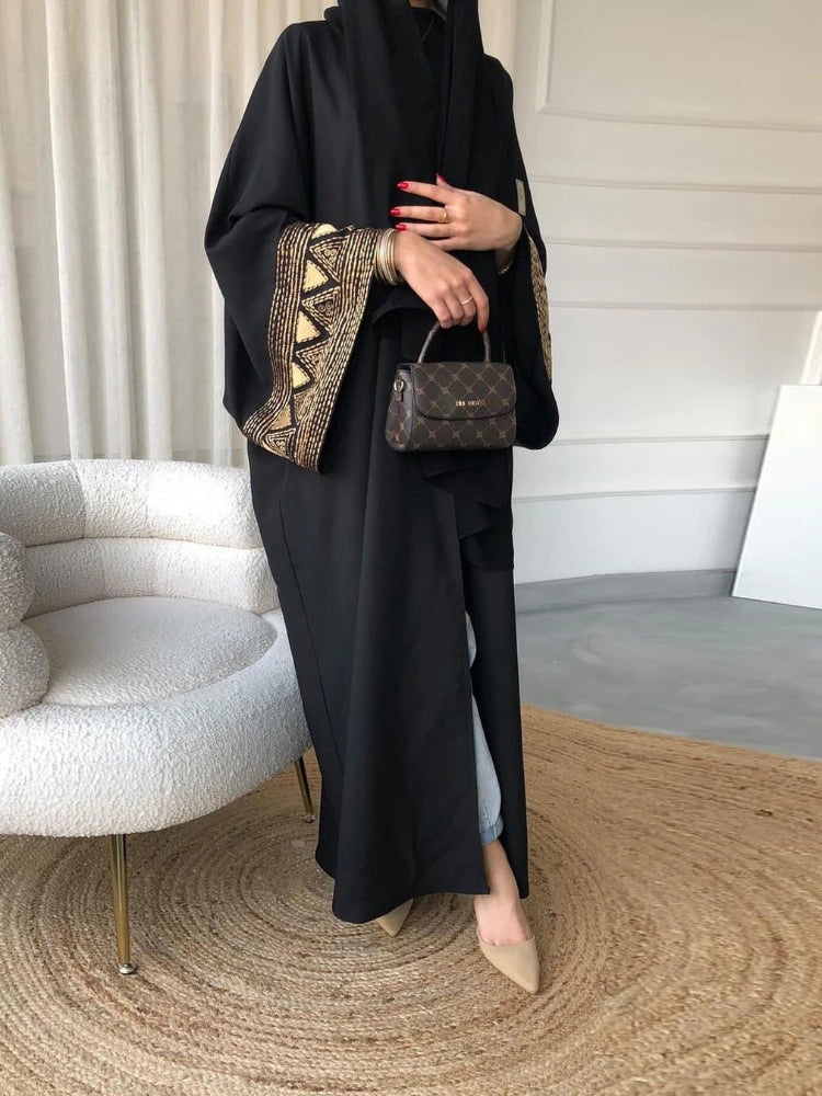 Eid Muslim Abaya for Women Embroidery Dress Dubai Arab Long Robe Morocco Abayas Kaftan Gorgeous Cardigan Robe Jalabiya 2024