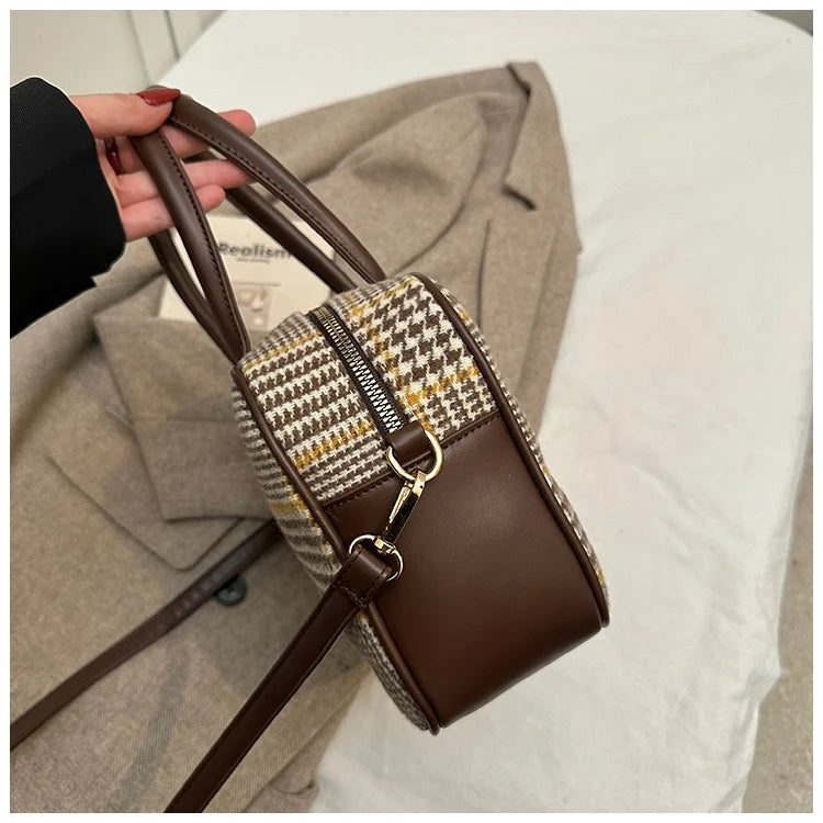 Bowling Large Casual Tote Handbag and Purses for Women Shoudler Crossbody Bag 2025 New Trendy Design Clutches Messenger Bag