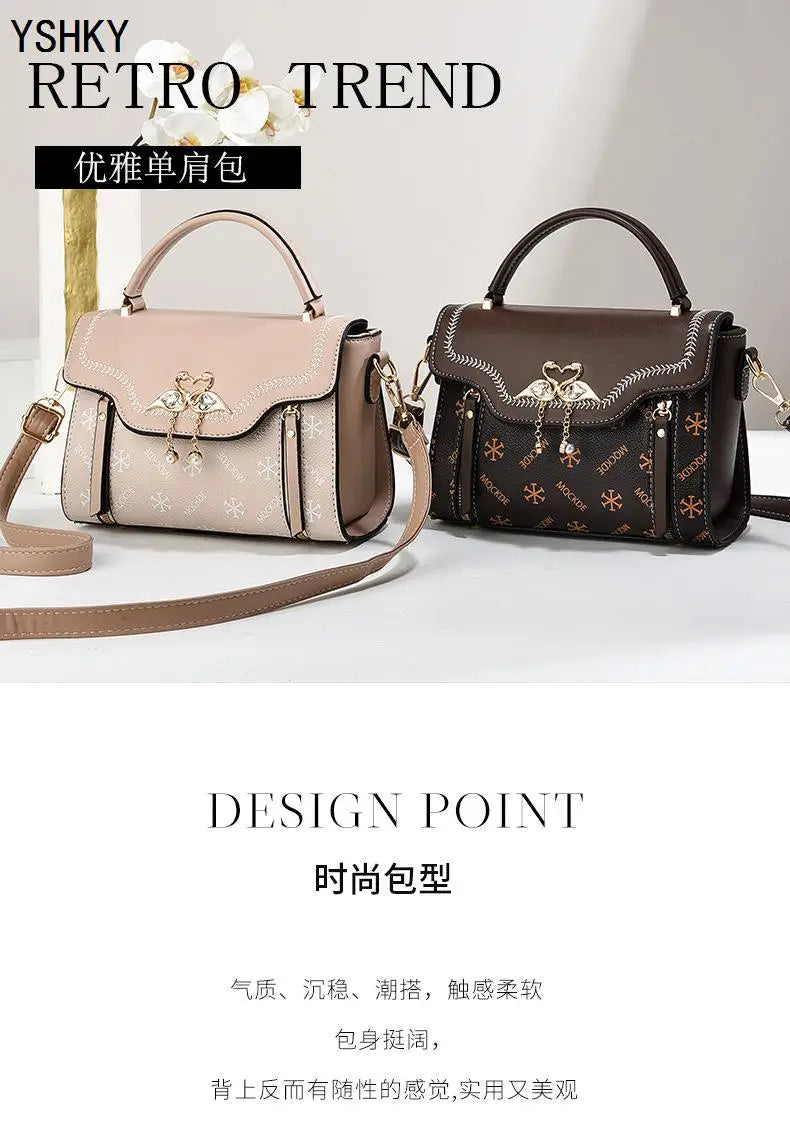 New Woman shoulder bag Large capacity Handbag for Women Crossbody bag pattern PU Portable bucket bag ladies messenger bags