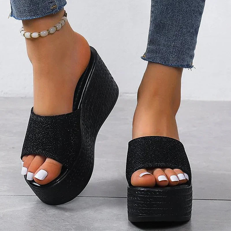 Shoes Women Slippers Soft Bottom Wedge Heels Sandals Summer Shoes For Women Platform Sandals Wedges Zapatos Mujer Footwear