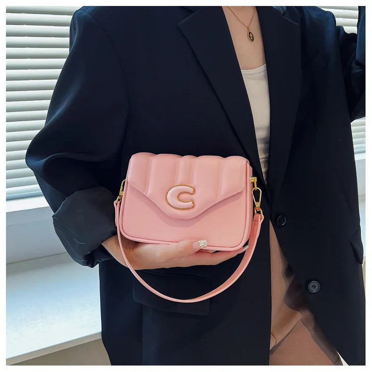 Vintage Designer Flap Handbag and Purse for Women Shoulder Crossbody Bags 2022 New Letter Ladies Messenger Bag High Quality