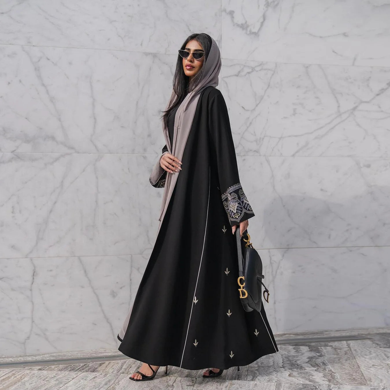 Eid Muslim Abaya for Women Embroidery Cardigan Party Dress Without Scarf Dubai Long Robe Morocco Abayas Kaftan Gorgeous Jalabiya