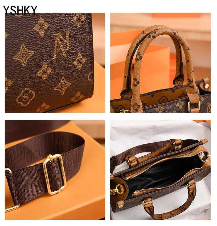 New brand shoulder Bag for 2025 luxury designer handbag women Handbags leather Printed monogram single shoulder straddle bag