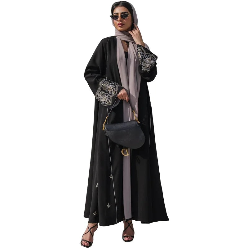 Eid Muslim Abaya for Women Embroidery Cardigan Party Dress Without Scarf Dubai Long Robe Morocco Abayas Kaftan Gorgeous Jalabiya