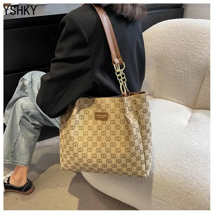 New Women bag Shoulder bag Handbag sac a main Casual foreign style Plaid women's bag large capacity Tote bags