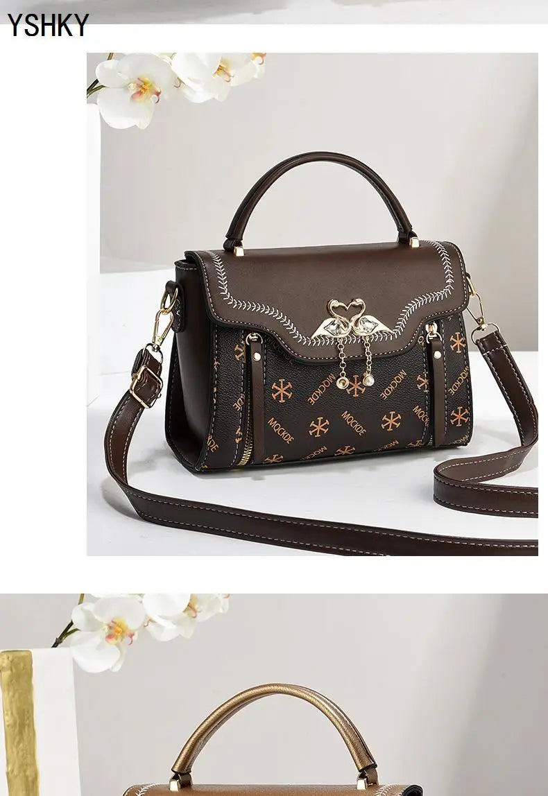 New Woman shoulder bag Large capacity Handbag for Women Crossbody bag pattern PU Portable bucket bag ladies messenger bags