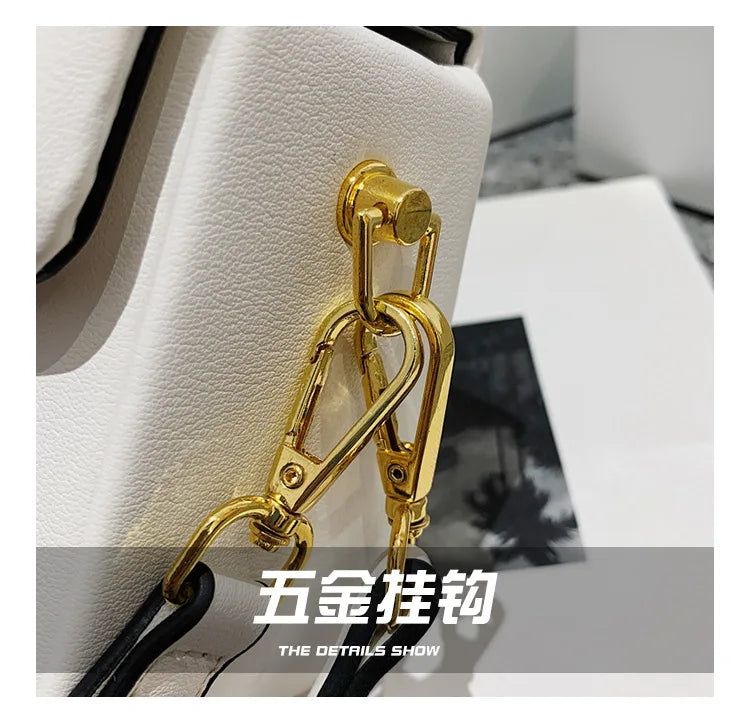 Vintage Designer Flap Handbag and Purse for Women Shoulder Crossbody Bags 2022 New Letter Ladies Messenger Bag High Quality