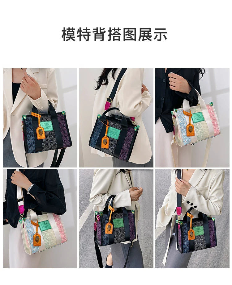 KURT GEIGER LONDON Canvas Tote Bag New 2024 Large Capacity Luxury Designer Brands Bags Women's Handbag Fashion Trend Purse Bag