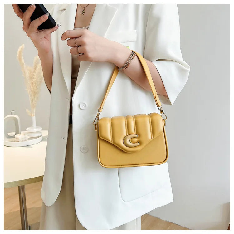 Vintage Designer Flap Handbag and Purse for Women Shoulder Crossbody Bags 2022 New Letter Ladies Messenger Bag High Quality