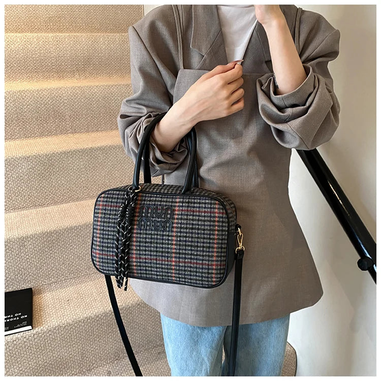 Bowling Large Casual Tote Handbag and Purses for Women Shoudler Crossbody Bag 2025 New Trendy Design Clutches Messenger Bag