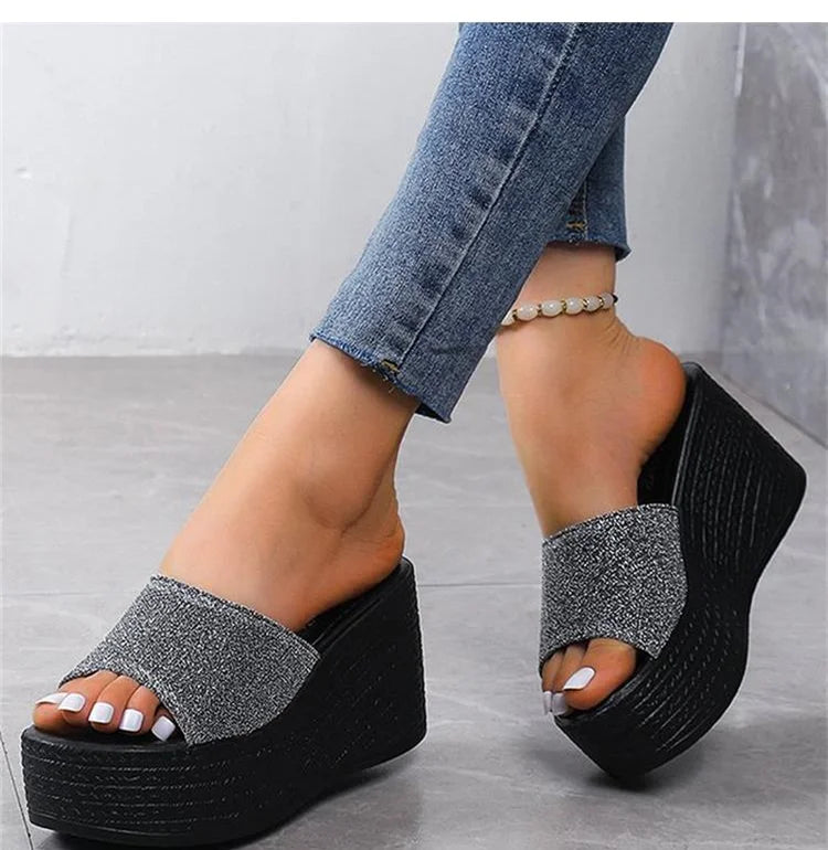 Shoes Women Slippers Soft Bottom Wedge Heels Sandals Summer Shoes For Women Platform Sandals Wedges Zapatos Mujer Footwear