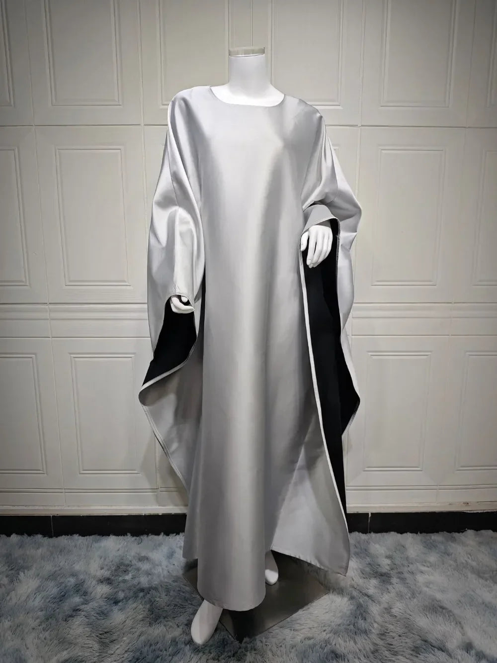 Eid Muslim Dress for Women Bat Sleeve Jalabiya Party Dresses Morocco Dubai Abaya Vestidos Largos  Arab Long Robe Ramadan Kaftan