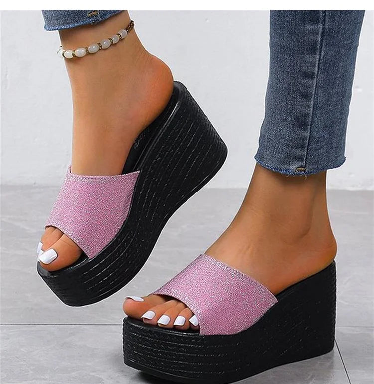 Shoes Women Slippers Soft Bottom Wedge Heels Sandals Summer Shoes For Women Platform Sandals Wedges Zapatos Mujer Footwear