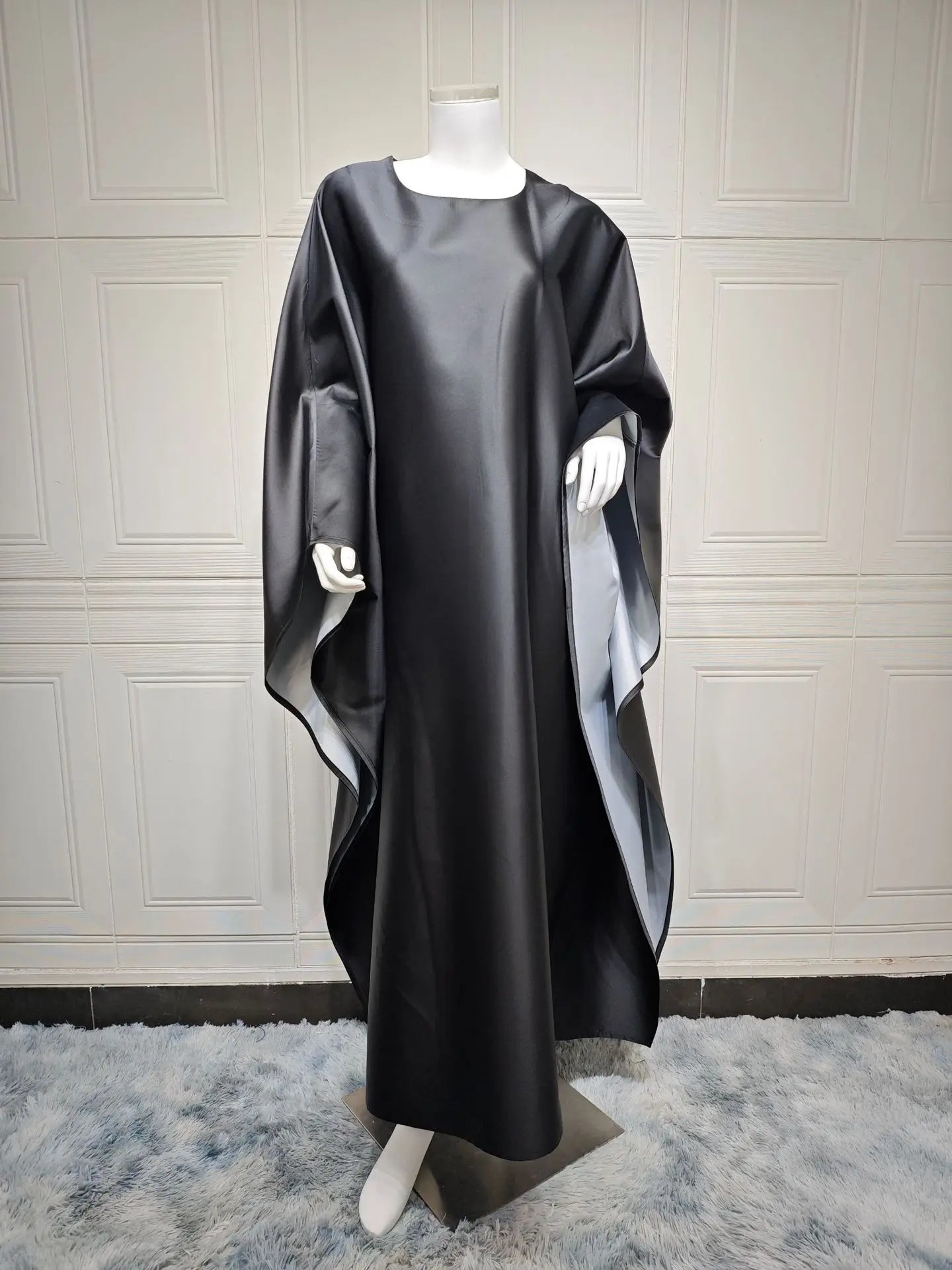 Eid Muslim Dress for Women Bat Sleeve Jalabiya Party Dresses Morocco Dubai Abaya Vestidos Largos  Arab Long Robe Ramadan Kaftan