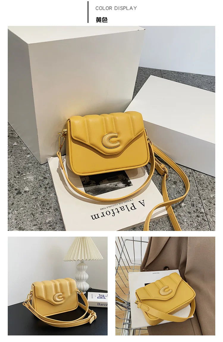 Vintage Designer Flap Handbag and Purse for Women Shoulder Crossbody Bags 2022 New Letter Ladies Messenger Bag High Quality