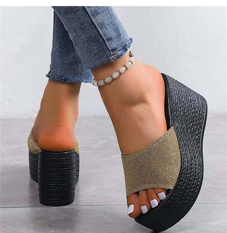 Shoes Women Slippers Soft Bottom Wedge Heels Sandals Summer Shoes For Women Platform Sandals Wedges Zapatos Mujer Footwear