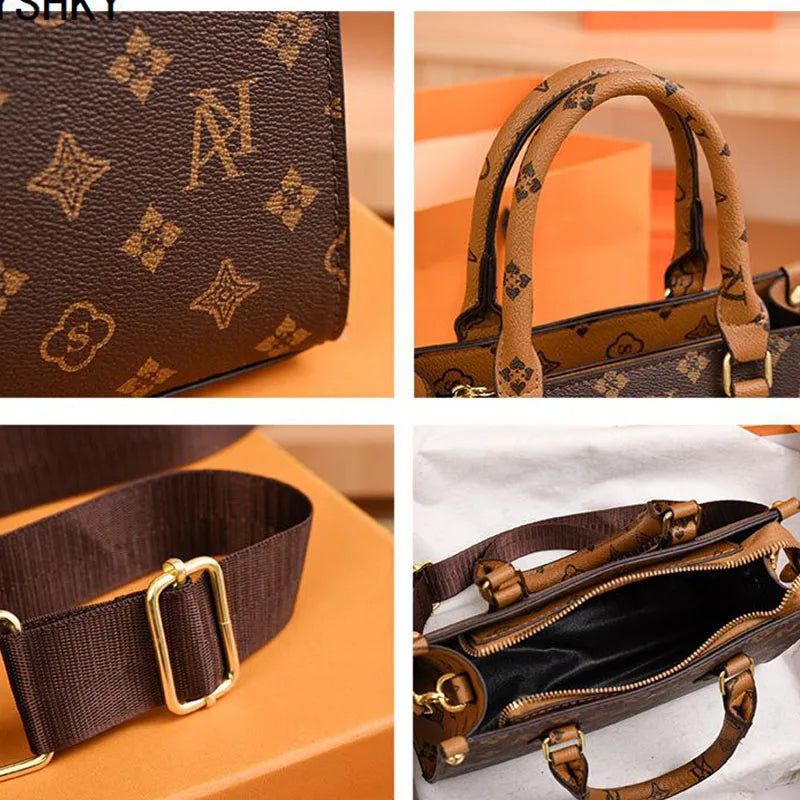 New brand shoulder Bag for 2025 luxury designer handbag women Handbags leather Printed monogram single shoulder straddle bag