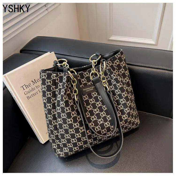 New Women bag Shoulder bag Handbag sac a main Casual foreign style Plaid women's bag large capacity Tote bags