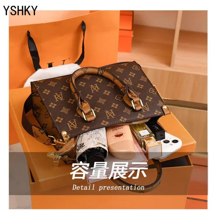 New brand shoulder Bag for 2025 luxury designer handbag women Handbags leather Printed monogram single shoulder straddle bag