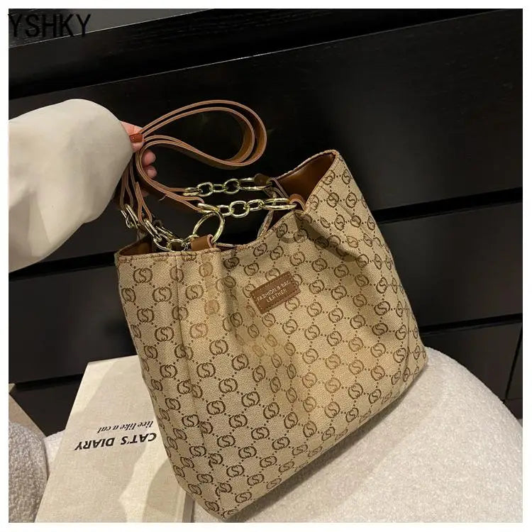 New Women bag Shoulder bag Handbag sac a main Casual foreign style Plaid women's bag large capacity Tote bags