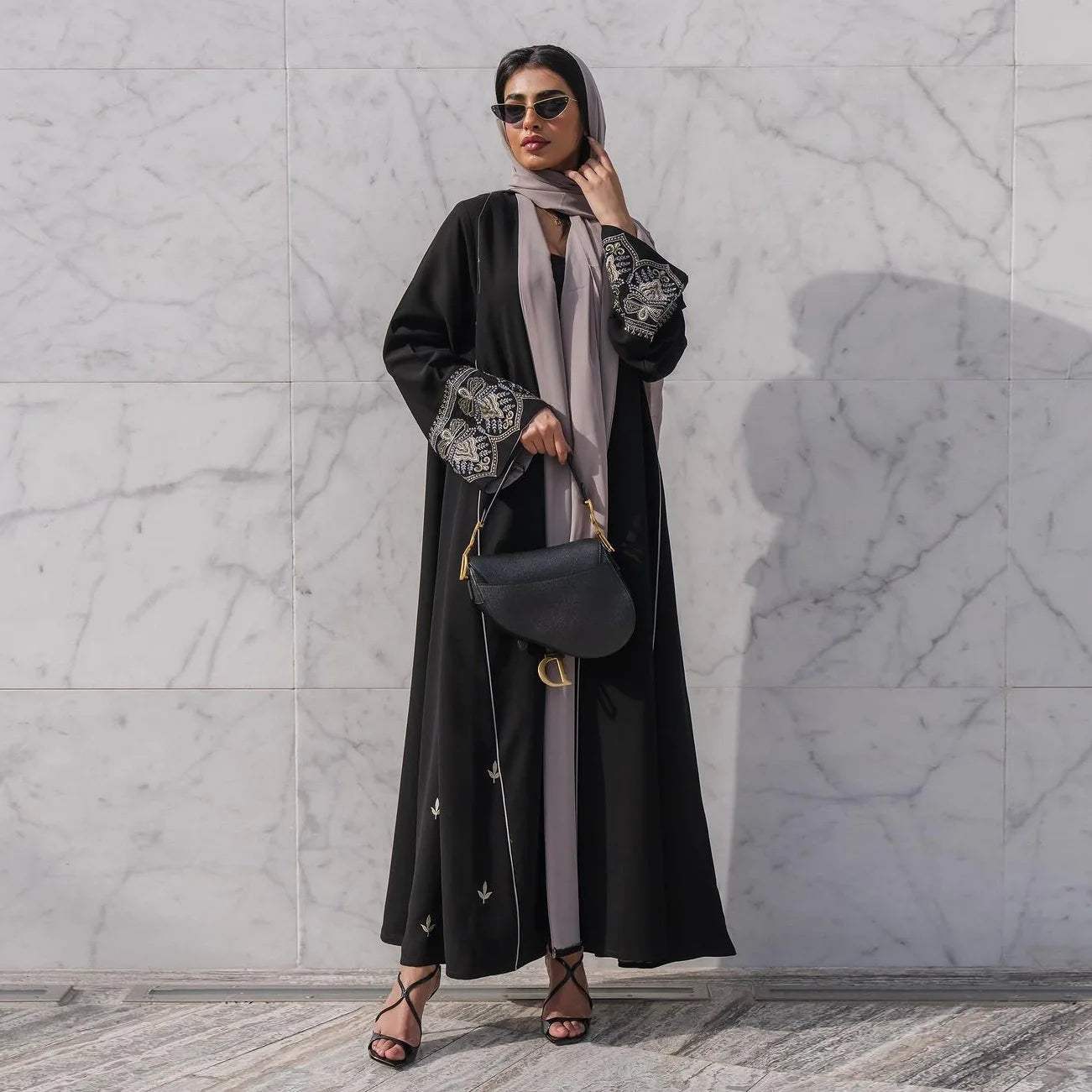 Eid Muslim Abaya for Women Embroidery Cardigan Party Dress Without Scarf Dubai Long Robe Morocco Abayas Kaftan Gorgeous Jalabiya